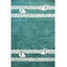 Beach Rug Teal Sailboat Novelty Rug