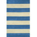 Beach Rug Blue/Ivory Boardwalk Stripes Rug