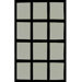 Bright Rug Window Blocks Grey/Black Rug