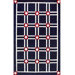 Bright Rug Navy/White Stars and Stripes Novelty Rug