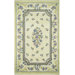 French Country Aubusson Ivory/Yellow Floral Rug