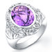 "Dawn" Sterling Silver and Brilliant Diamond 5 Carat Ring