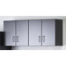 Tuff Stor Two Door Upper Cabinet in Charcoal Grey and Textured Black