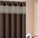 Rania Shower Curtain in Brown / Black
