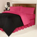 10-Piece Twin XL-Size Dorm Room in a Box in Pink / Black