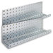 Galvanized Steel Pegboard Shelves