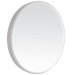 Contemporary Beveled Oval Mirror in Antique Silver
