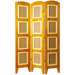Photo Display Low Room Divider in Honey