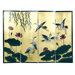 3 Feet Tall Crane and Lotus Screen