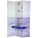 6Feet Tall Double Sided Water Zen Canvas Room Divider