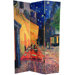 6 Feet Tall Double Sided Works of Van Gogh Canvas Room Divider