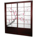 Cherry Blossom Shoji Sliding Door Kit in Rosewood