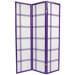 Double Cross Shoji Screen in Purple