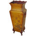21" Double Flower Vase in Golden Antique