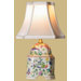 14" Porcelain Butterfly Canton Cover Jar Lamp