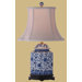 23" Jar Lamp in Blue and White