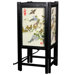 Art Shoji Lamp with Birds in Black