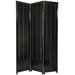 4 Feet Tall Wooden Shutter Screen in Black