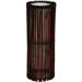 17" Kobiyashi Japanese Bamboo Lantern in Dark Brown