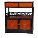 Long Life Display Cabinet in Honey and Cherry