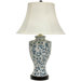 Flower Vine Lamp in Blue and White Glaze