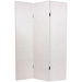 Faux Snakeskin Leather Room Divider in Antique White