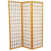 5 Feet Tall Window Pane Shoji Screen in Honey