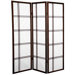 5 Feet Tall Double Cross Shoji Screen in Walnut