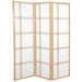 5 Feet Tall Double Cross Shoji Screen in Natural