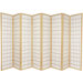 Window Pane Shoji 8 Panel Screen in Natural