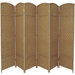 Diamond Weave 6 Panel Room Divider in Natural