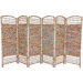 48" Recycled Magazine 6 Panel Room Divider