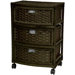 Natural Fiber 3 Drawer Storage Chest