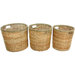 Rush Grass Round Waste Bin (Set of 3)