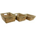 Hand Woven Open Tote Tray (Set of 3)