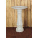 Round Bird Bath in White