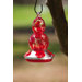 HumBird Glass Bird Feeder in Red