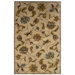 Majestic Beige Classical Florals Rug