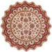 Shapes Ivory/Red Persian Rug