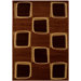 Adana Rose/Brown Checkerboard Rug