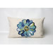 Daisy Rectangle Indoor/Outdoor Pillow in Aqua