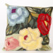 Crochet Flower Square Indoor/Outdoor Pillow in Green