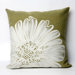 Antique Medallion Square Indoor/Outdoor Pillow in Green