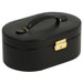 Heritage Chelsea Oval Jewelry Case with Folding Tray in Black
