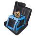 Small Soft Travel Pet Crate in Blue Aqua