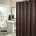 Waves Shower Curtain in Chocolate