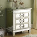 Mirrored 3 Drawer Accent Table