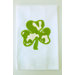 Egyptian Cotton Huck Holiday Towel Applique Shamrock