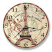 Paris Eiffel Tower Wall Clock