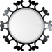 Ebony Starburst Mirror